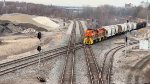 OHCR 2159 leads its train across the Center St. diamonds.